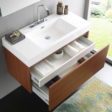 Load image into Gallery viewer, Fresca Mezzo 39&quot; Teak Modern Bathroom Vanity w/ Medicine Cabinet- Fresca