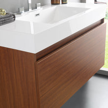 Load image into Gallery viewer, Fresca Mezzo 39&quot; Teak Modern Bathroom Vanity w/ Medicine Cabinet- Fresca