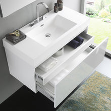 Load image into Gallery viewer, Fresca Mezzo 39&quot; White Modern Bathroom Vanity w/ Medicine Cabinet- Fresca