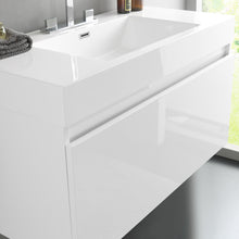 Load image into Gallery viewer, Fresca Mezzo 39&quot; White Modern Bathroom Vanity w/ Medicine Cabinet- Fresca