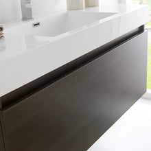 Load image into Gallery viewer, Fresca Mezzo 48&quot; Gray Oak Wall Hung Modern Bathroom Vanity w/ Medicine Cabinet- Fresca