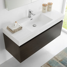 Load image into Gallery viewer, Fresca Mezzo 48&quot; Gray Oak Wall Hung Modern Bathroom Vanity w/ Medicine Cabinet- Fresca