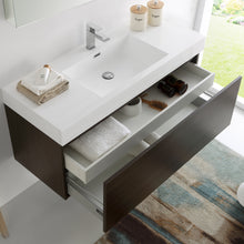 Load image into Gallery viewer, Fresca Mezzo 48&quot; Gray Oak Wall Hung Modern Bathroom Vanity w/ Medicine Cabinet- Fresca