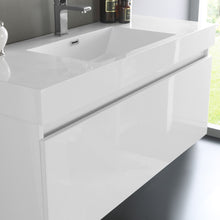 Load image into Gallery viewer, Fresca Mezzo 48&quot; White Wall Hung Modern Bathroom Vanity w/ Medicine Cabinet- Fresca