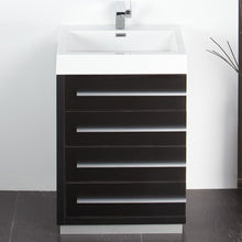 Load image into Gallery viewer, Fresca Livello 24&quot; Black Modern Bathroom Vanity w/ Medicine Cabinet- Fresca