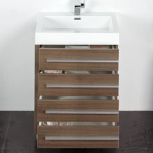 Load image into Gallery viewer, Fresca Livello 24&quot; Gray Oak Modern Bathroom Vanity w/ Medicine Cabinet- Fresca