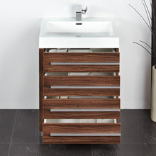 Load image into Gallery viewer, Fresca Livello 24&quot; Walnut Modern Bathroom Vanity w/ Medicine Cabinet- Fresca