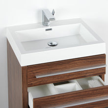 Load image into Gallery viewer, Fresca Livello 24&quot; Walnut Modern Bathroom Vanity w/ Medicine Cabinet- Fresca