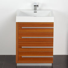 Load image into Gallery viewer, Fresca Livello 24&quot; Teak Modern Bathroom Vanity w/ Medicine Cabinet- Fresca