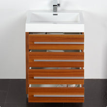Load image into Gallery viewer, Fresca Livello 24&quot; Teak Modern Bathroom Vanity w/ Medicine Cabinet- Fresca
