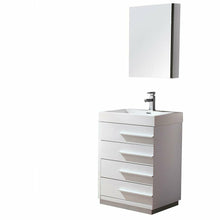 Load image into Gallery viewer, Fresca Livello 24&quot; White Modern Bathroom Vanity w/ Medicine Cabinet- Fresca