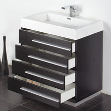 Load image into Gallery viewer, Fresca Livello 30&quot; Black Modern Bathroom Vanity w/ Medicine Cabinet- Fresca