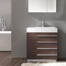 Load image into Gallery viewer, Fresca Livello 30&quot; Walnut Modern Bathroom Vanity w/ Medicine Cabinet- Fresca