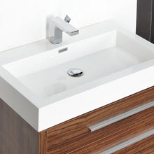 Load image into Gallery viewer, Fresca Livello 30&quot; Walnut Modern Bathroom Vanity w/ Medicine Cabinet- Fresca