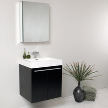 Load image into Gallery viewer, Fresca Alto 23&quot; Black Modern Bathroom Vanity w/ Medicine Cabinet- Fresca