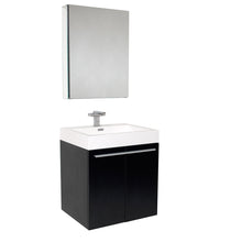 Load image into Gallery viewer, Fresca Alto 23&quot; Black Modern Bathroom Vanity w/ Medicine Cabinet- Fresca