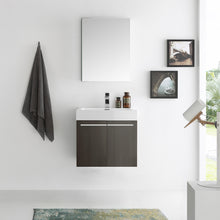 Load image into Gallery viewer, Fresca Alto 23&quot; Gray Oak Wall Hung Modern Bathroom Vanity w/ Medicine Cabinet- Fresca