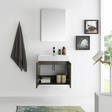 Load image into Gallery viewer, Fresca Alto 23&quot; Gray Oak Wall Hung Modern Bathroom Vanity w/ Medicine Cabinet- Fresca