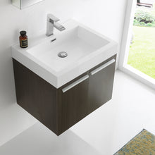Load image into Gallery viewer, Fresca Alto 23&quot; Gray Oak Wall Hung Modern Bathroom Vanity w/ Medicine Cabinet- Fresca