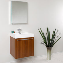 Load image into Gallery viewer, Fresca Alto 23&quot; Teak Modern Bathroom Vanity w/ Medicine Cabinet- Fresca