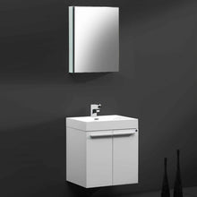 Load image into Gallery viewer, Fresca Alto 23&quot; White Modern Bathroom Vanity w/ Medicine Cabinet- Fresca
