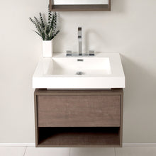 Load image into Gallery viewer, Fresca Potenza 28&quot; Gray Oak Modern Bathroom Vanity w/ Pop Open Drawer- Fresca