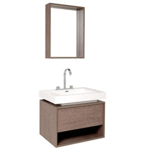 Load image into Gallery viewer, Fresca Potenza 28&quot; Gray Oak Modern Bathroom Vanity w/ Pop Open Drawer- Fresca