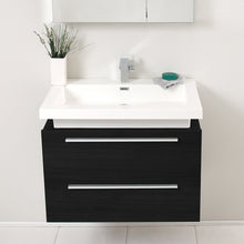 Load image into Gallery viewer, Fresca Medio 32&quot; Black Modern Bathroom Vanity w/ Medicine Cabinet- Fresca