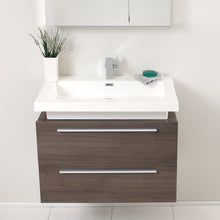 Load image into Gallery viewer, Fresca Medio 32&quot; Gray Oak Modern Bathroom Vanity w/ Medicine Cabinet- Fresca