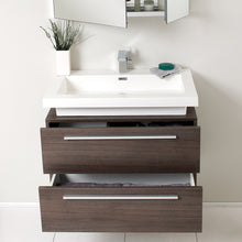 Load image into Gallery viewer, Fresca Medio 32&quot; Gray Oak Modern Bathroom Vanity w/ Medicine Cabinet- Fresca