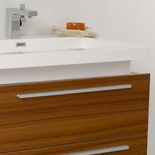 Load image into Gallery viewer, Fresca Medio 32&quot; Teak Modern Bathroom Vanity w/ Medicine Cabinet- Fresca
