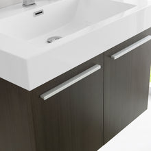 Load image into Gallery viewer, Fresca Vista 30&quot; Gray Oak Wall Hung Modern Bathroom Vanity w/ Medicine Cabinet- Fresca