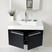 Load image into Gallery viewer, Fresca Vista 36&quot; Black Modern Bathroom Vanity w/ Medicine Cabinet- Fresca
