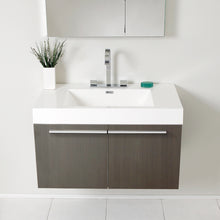 Load image into Gallery viewer, Fresca Vista 36&quot; Gray Oak Modern Bathroom Vanity w/ Medicine Cabinet- Fresca