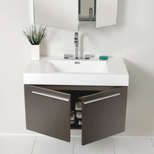Load image into Gallery viewer, Fresca Vista 36&quot; Gray Oak Modern Bathroom Vanity w/ Medicine Cabinet- Fresca
