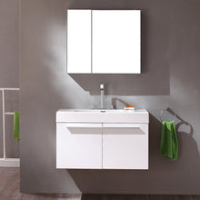 Load image into Gallery viewer, Fresca Vista 36&quot; White Modern Bathroom Vanity w/ Medicine Cabinet- Fresca