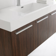 Load image into Gallery viewer, Fresca Vista 48&quot; Walnut Wall Hung Modern Bathroom Vanity w/ Medicine Cabinet- Fresca