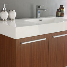 Load image into Gallery viewer, Fresca Vista 48&quot; Teak Wall Hung Modern Bathroom Vanity w/ Medicine Cabinet- Fresca