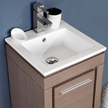 Load image into Gallery viewer, Fresca Allier 16" Gray Oak Modern Bathroom Vanity w/ Mirror- Fresca