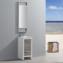 Load image into Gallery viewer, Fresca Allier Rio 16&quot; Ash Gray Modern Bathroom Vanity w/ Mirror- Fresca
