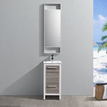 Load image into Gallery viewer, Fresca Allier Rio 16&quot; Ash Gray Modern Bathroom Vanity w/ Mirror- Fresca