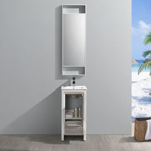 Load image into Gallery viewer, Fresca Allier Rio 16&quot; Ash Gray Modern Bathroom Vanity w/ Mirror- Fresca