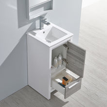 Load image into Gallery viewer, Fresca Allier Rio 16&quot; Ash Gray Modern Bathroom Vanity w/ Mirror- Fresca