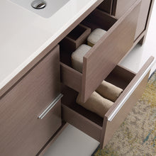 Load image into Gallery viewer, Fresca Allier 60&quot; Gray Oak Modern Single Sink Bathroom Vanity w/ Mirror- Fresca