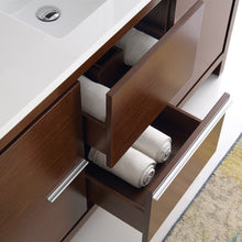 Load image into Gallery viewer, Fresca Allier 60&quot; Wenge Brown Modern Single Sink Bathroom Vanity w/ Mirror- Fresca