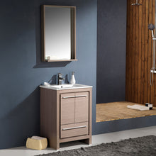 Load image into Gallery viewer, Fresca Allier 24&quot; Gray Oak Modern Bathroom Vanity w/ Mirror- Fresca