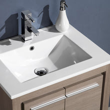 Load image into Gallery viewer, Fresca Allier 24&quot; Gray Oak Modern Bathroom Vanity w/ Mirror- Fresca