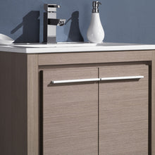 Load image into Gallery viewer, Fresca Allier 24&quot; Gray Oak Modern Bathroom Vanity w/ Mirror- Fresca