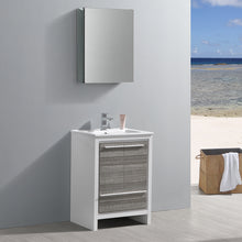 Load image into Gallery viewer, Fresca Allier Rio 24&quot; Ash Gray Modern Bathroom Vanity w/ Medicine Cabinet- Fresca