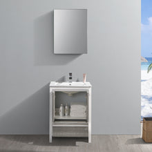 Load image into Gallery viewer, Fresca Allier Rio 24&quot; Ash Gray Modern Bathroom Vanity w/ Medicine Cabinet- Fresca